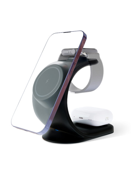 Беспроводное зарядное устройство vlp Powerstand 3in1, черный Фото 0