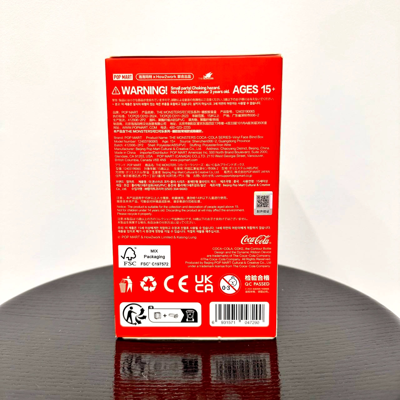 Мягкая игрушка Pop Mart Labubu The Monsters x Coca-Cola Blind Box (1 штука) Фото 4