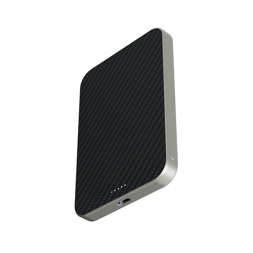 Внешний аккумулятор Magssory Powerbank Pride MagSafe 5000 mAh, титан Фото 1