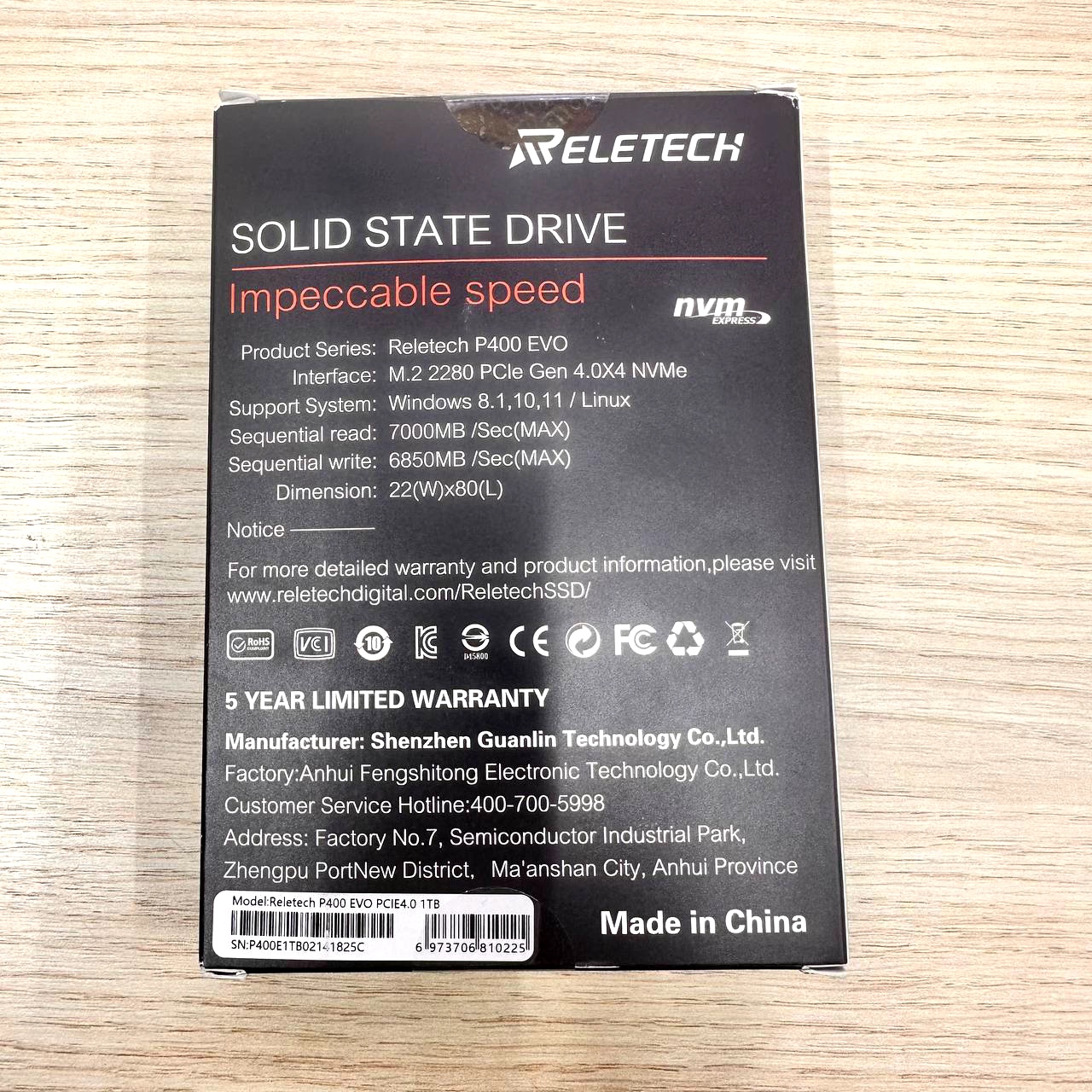 Reletech P400 EVO, PCIE4.0, 1 Тб Фото 3