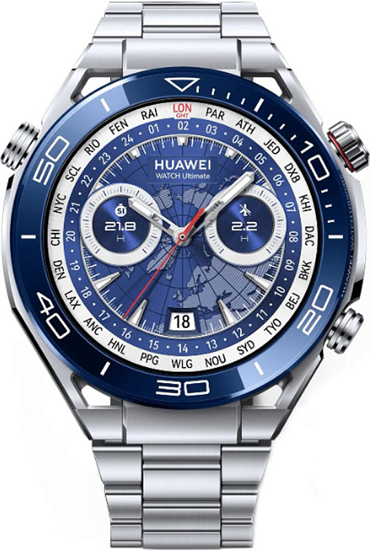 Смарт-часы HUAWEI WATCH Ultimate Titanium 55020AGQ серебристый / серебристый Фото 3