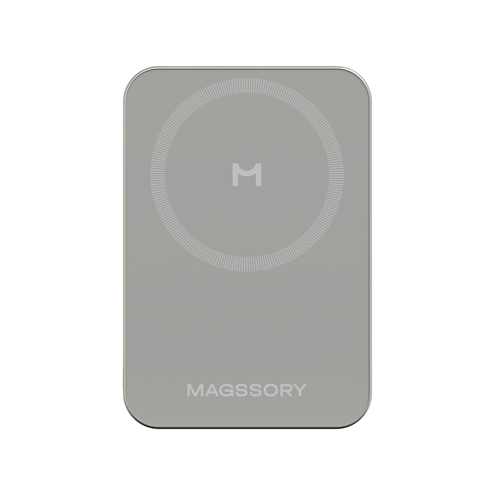 Внешний аккумулятор Magssory Powerbank Pride MagSafe 5000 mAh, титан Фото 3