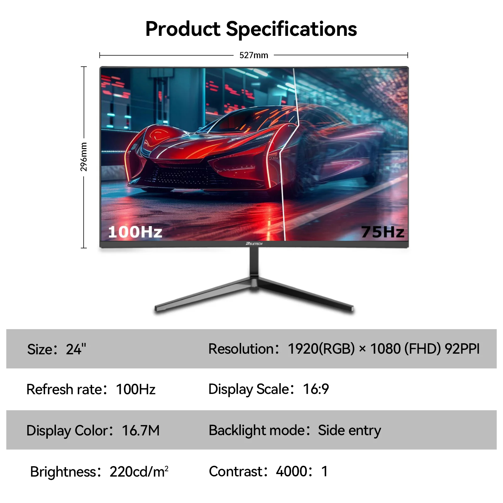 Монитор Reletech L25K60, черный_element_detail_photo