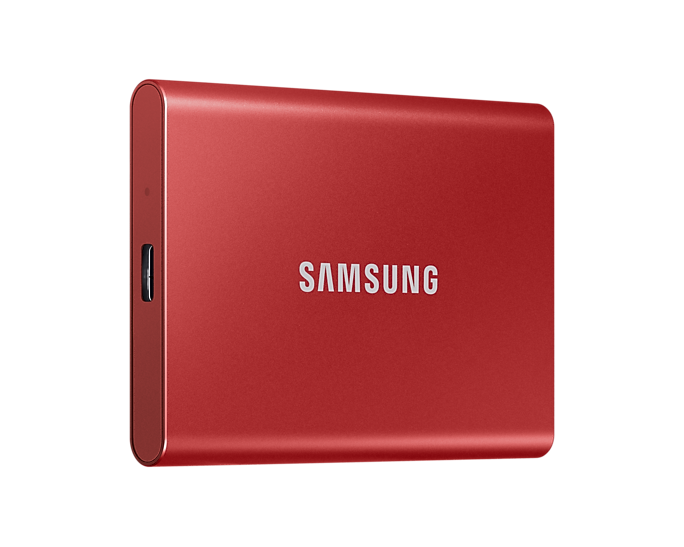 Внешний SSD диск Samsung T7 2TB, красный MU-PC2T0R Фото 3