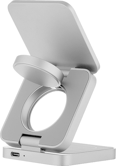 Беспроводное зарядное устройство uBear Balance, серебро WL09SL31-ADM Фото 5