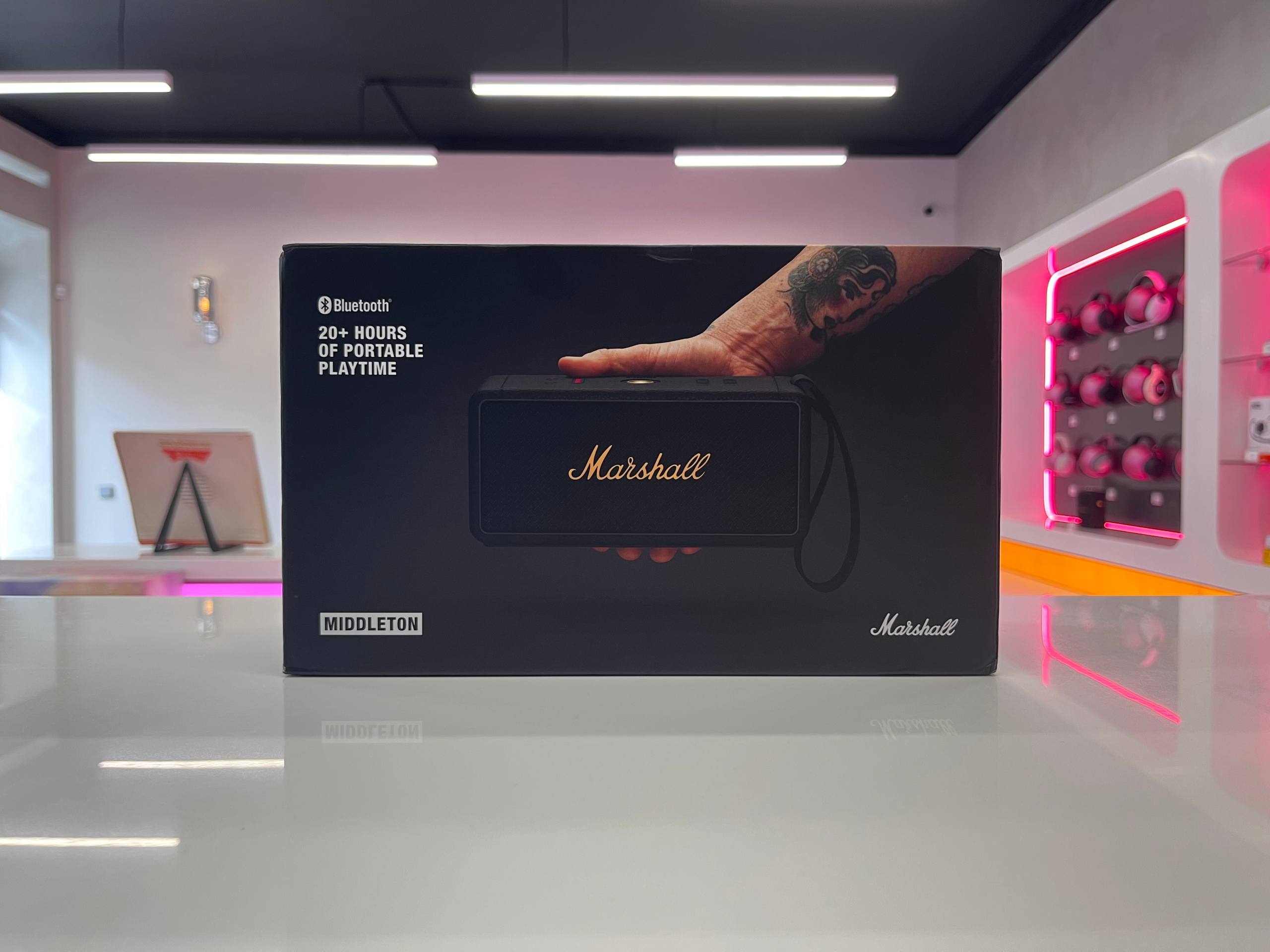 Беспроводная колонка Marshall Middleton, латунно-черный Фото 1