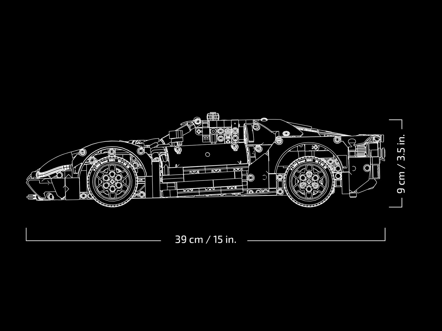 Конструктор LEGO Technic 42154 Ford GT 2022 Фото 1