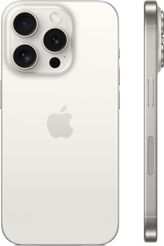 Смартфон Apple iPhone 15 Pro 1ТБ, White Titanium (белый) Фото 1