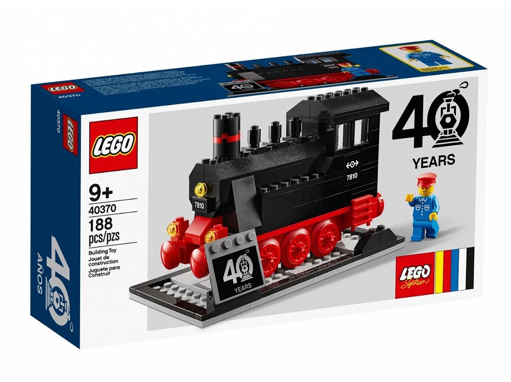 Конструктор LEGO 40370 Железная дорога LEGO: 40-летний юбилей Фото 0
