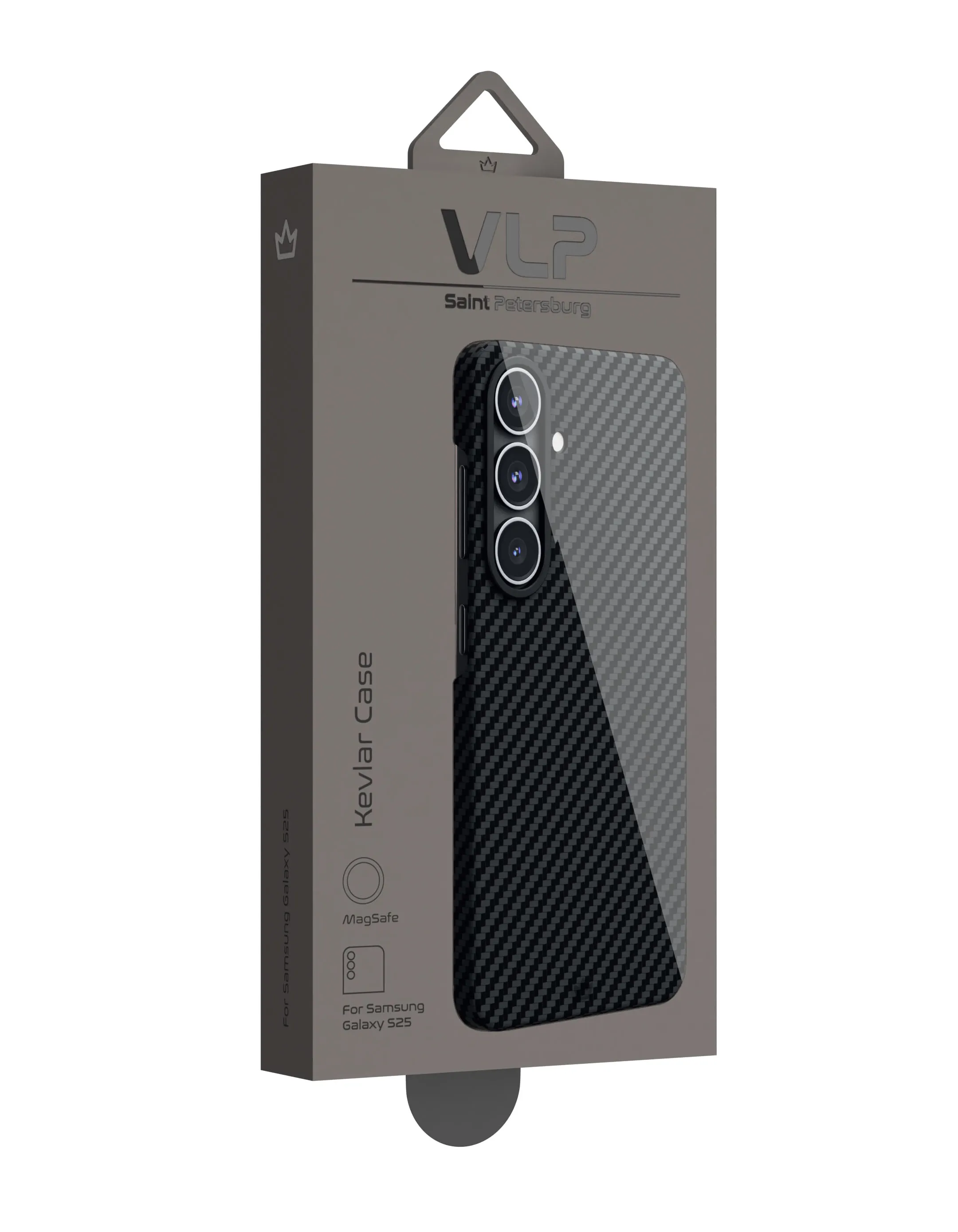Чехол VLP Kevlar Case с MagSafe для Samsung S25, черный (1058048) Фото 4