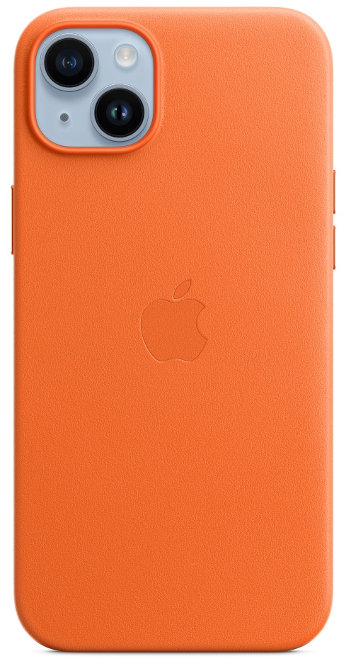 Кожаный чехол MagSafe для iPhone 14 Plus - Orange (MPPF3ZM/A) Фото 0