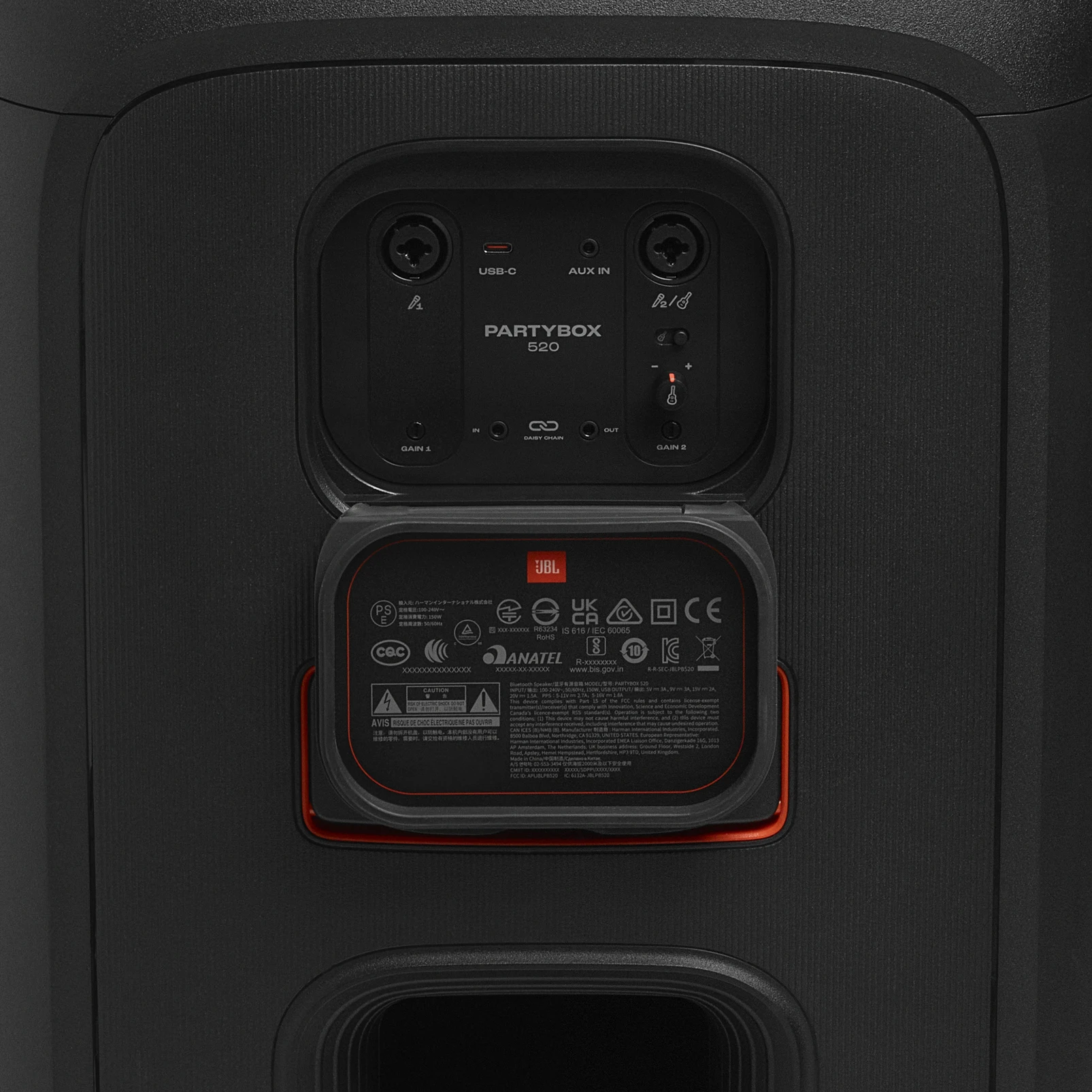 Портативная аудиосистема JBL PARTYBOX 520, черный Фото 7