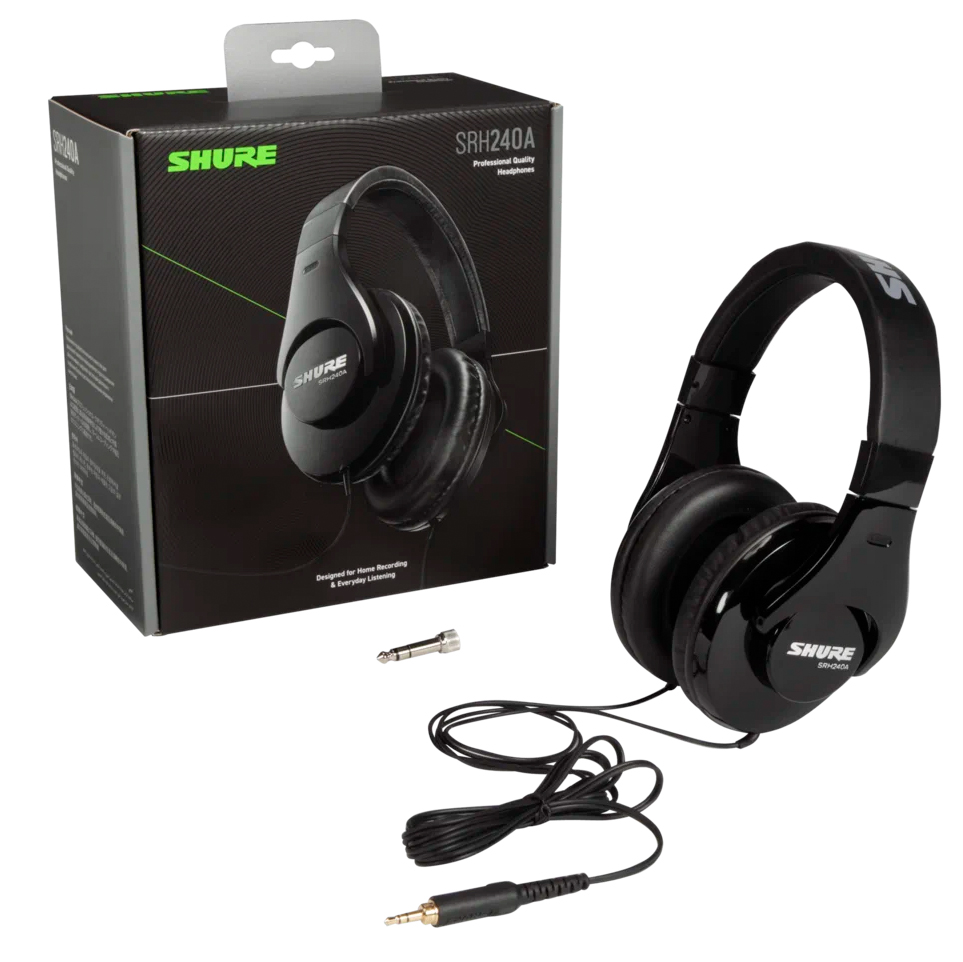 Наушники Shure SRH240A-BK-EFS, черный