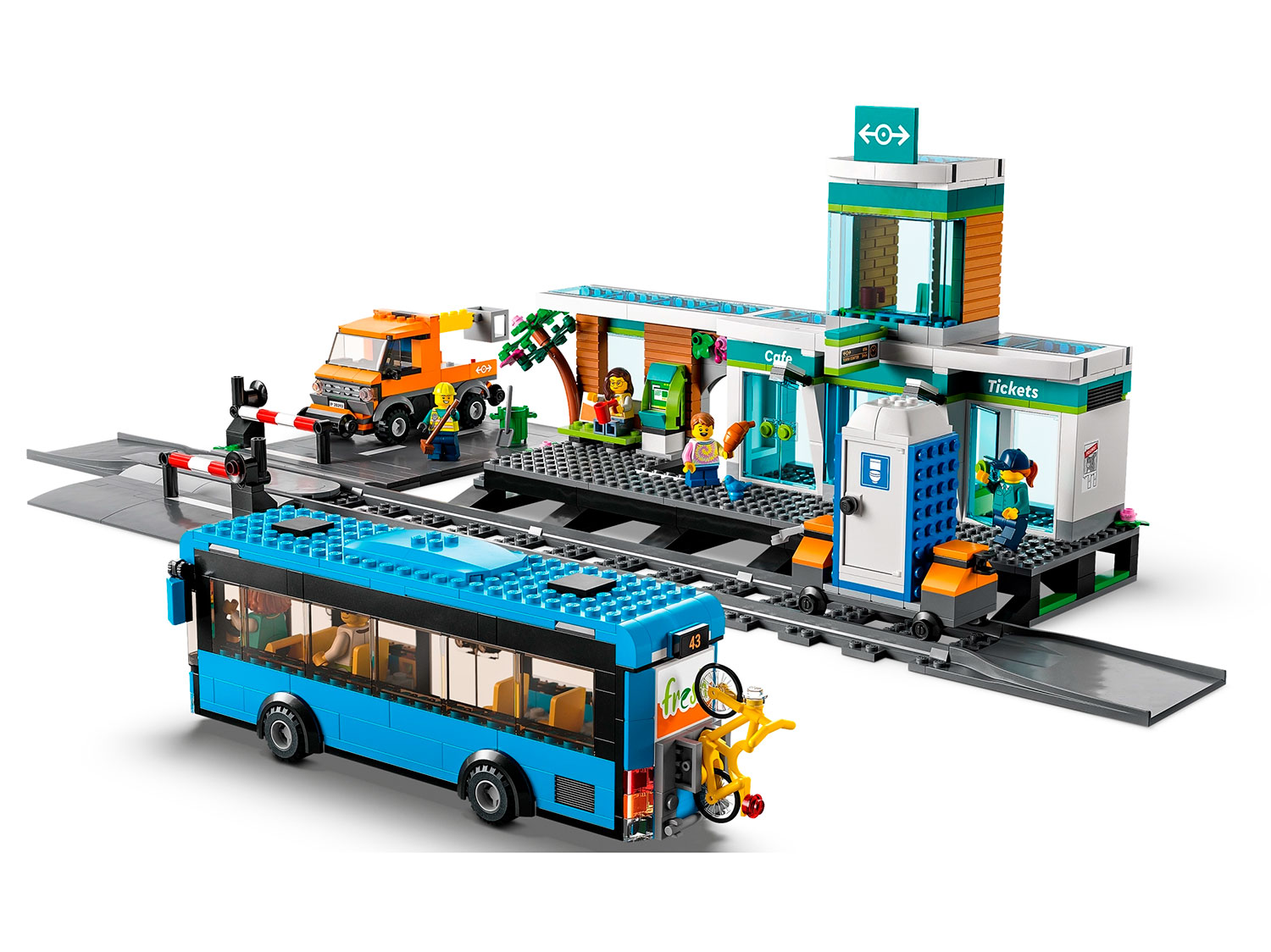Конструктор LEGO City 60335 Железнодорожная станция Фото 1