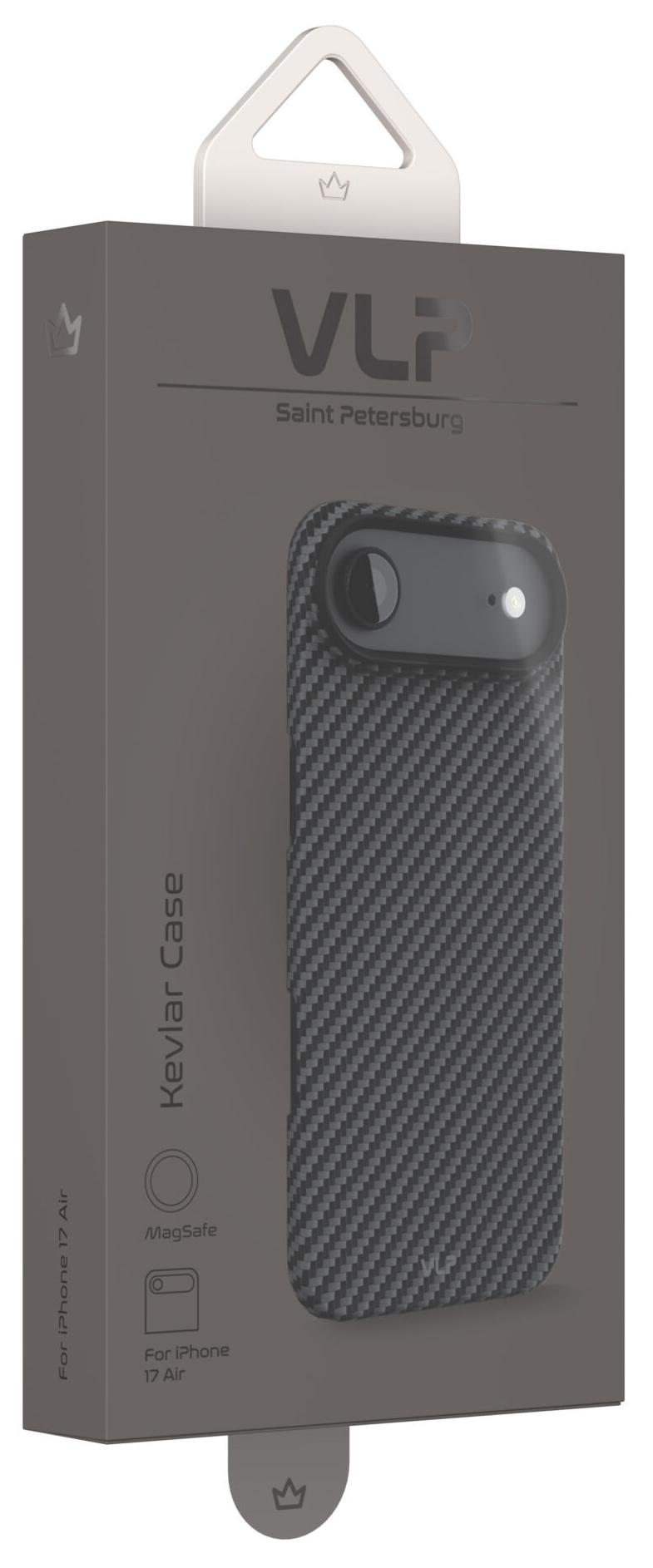 Чехол VLP Kevlar Case с MagSafe для iPhone Air, черный (1058068) Фото 3