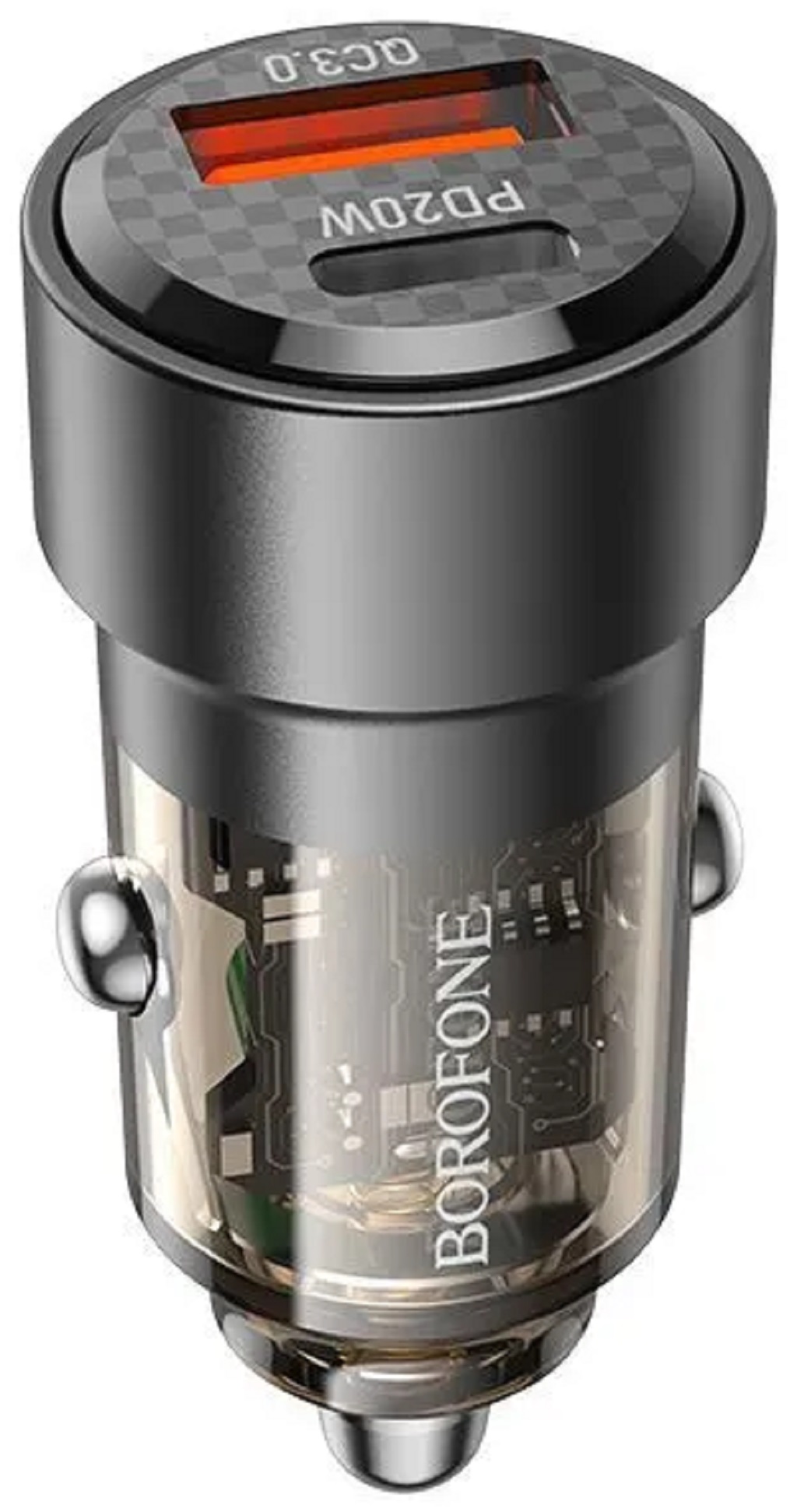 Автомобильное зарядное устройство BOROFONE BZ20 38W USB-C, черный Фото 0