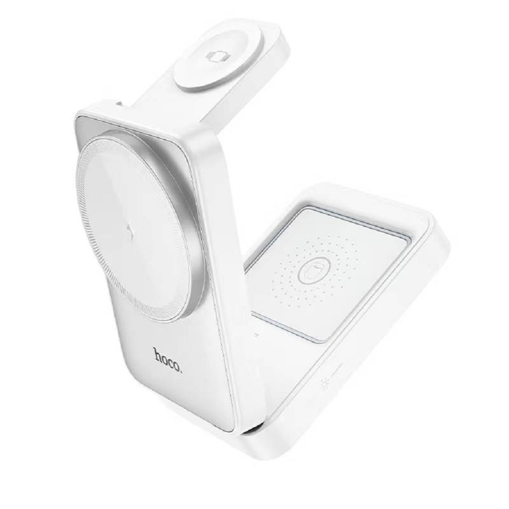Зарядная станция Hoco CQ21 3 в 1, белый Фото 1