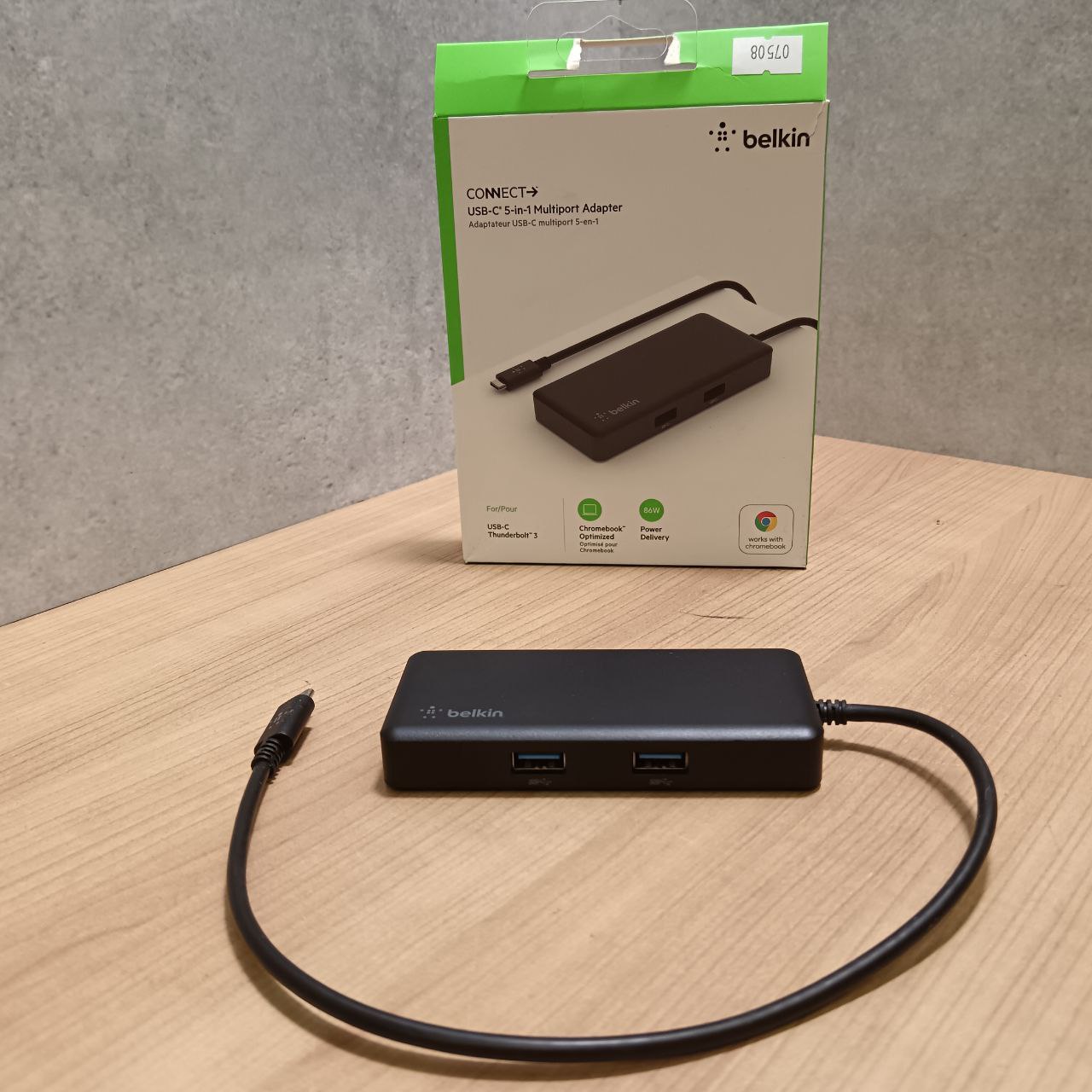 Belkin CONNECT USB-C 5-in-1 Multiport Adapter, серый Фото 1