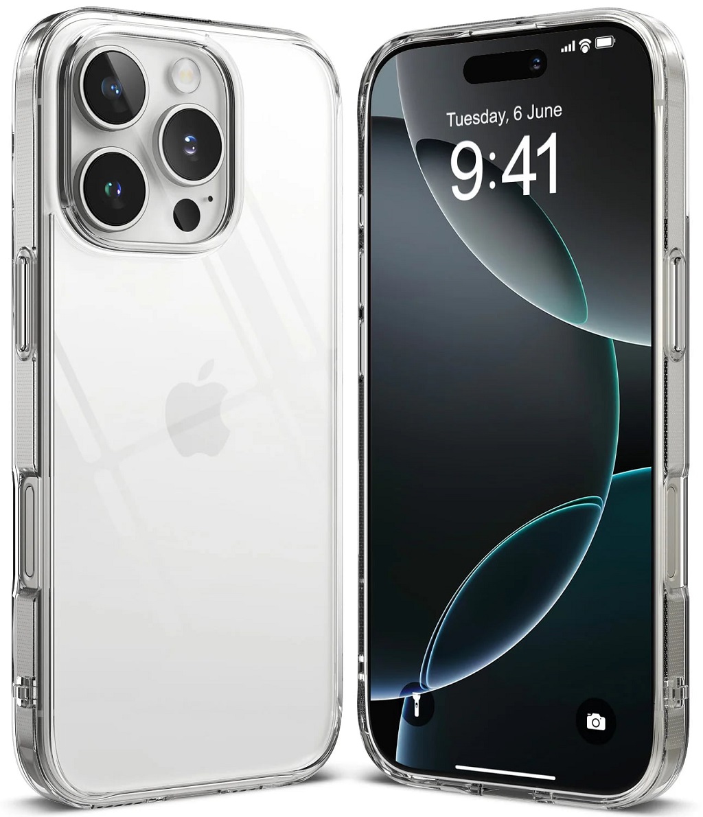 Силиконовый чехол для iPhone 16 Pro, прозрачный Фото 0