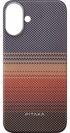 Чехол PITAKA Tactile Woven case для iPhone 16, Sunset (KI1601U) Фото 0