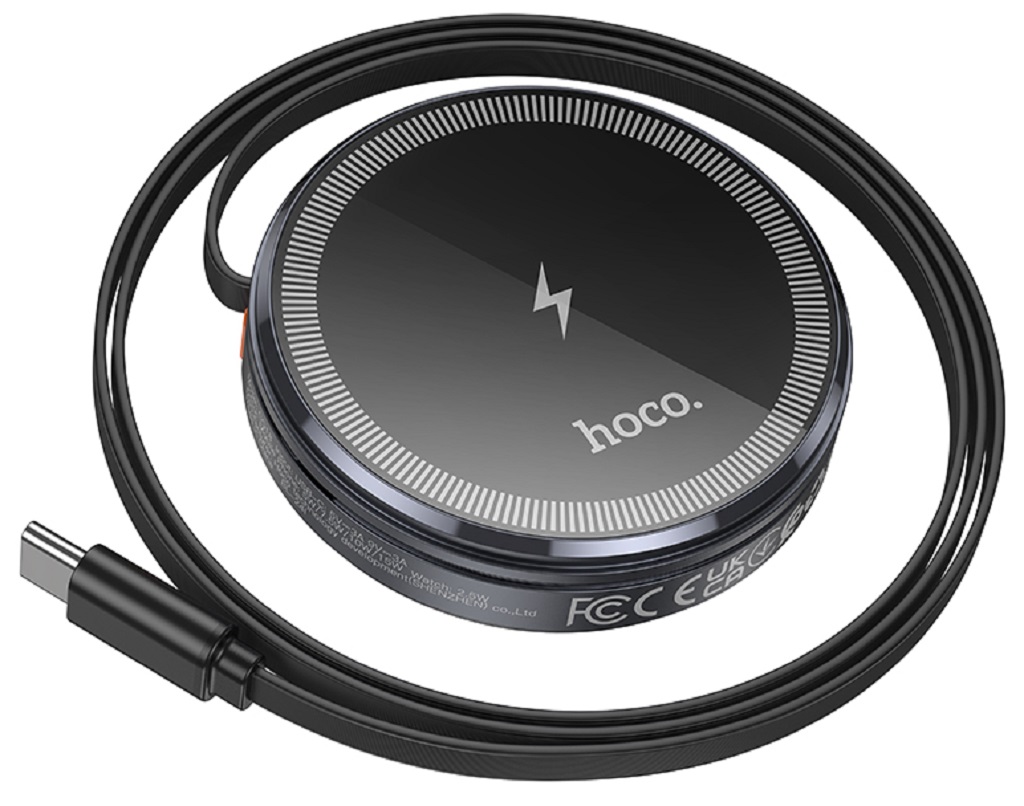 Зарядная станция Hoco CQ18 2 в 1, черный Фото 0