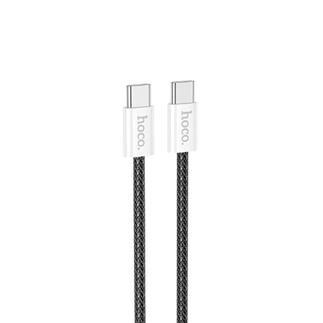 Кабель Hoco X104 Usb-C to Usb-C 60W, 2m, черный Фото 0