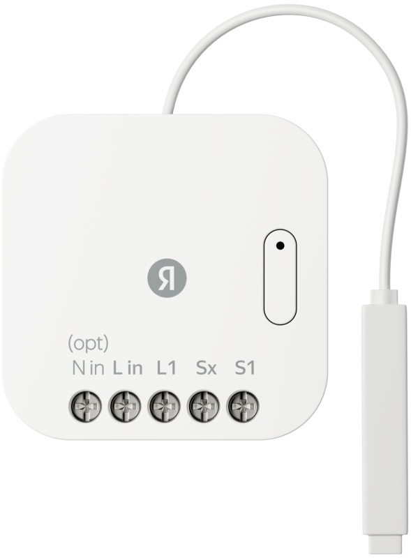Умное реле Яндекс одноканальное, Zigbee, работает с Алисой, белый Фото 0