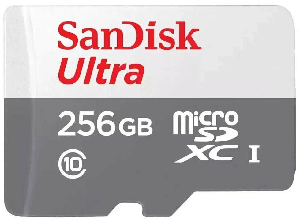 Карта памяти SanDisk Ultra microSDXC U1 C10 256Гб, (SDSQUNR-256G-GN3MN) Фото 1