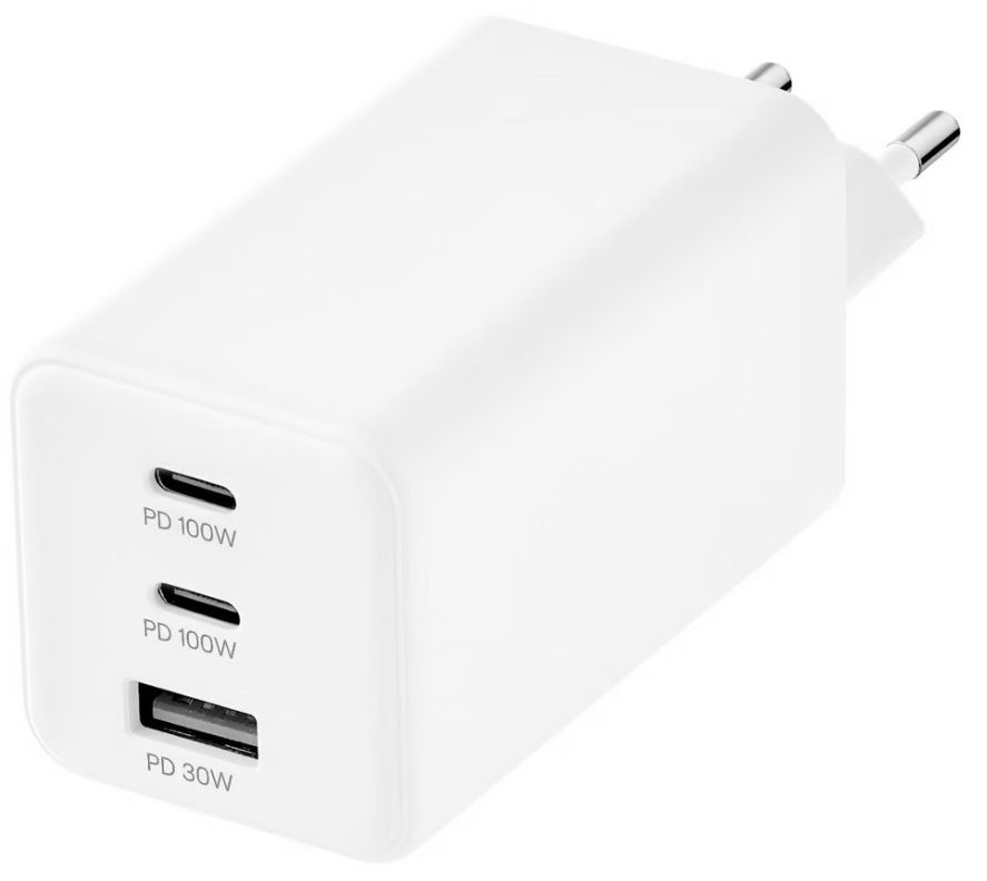 Сетевое зарядное устройство uBear Wall charger Bridge 100Вт, белый Фото 0