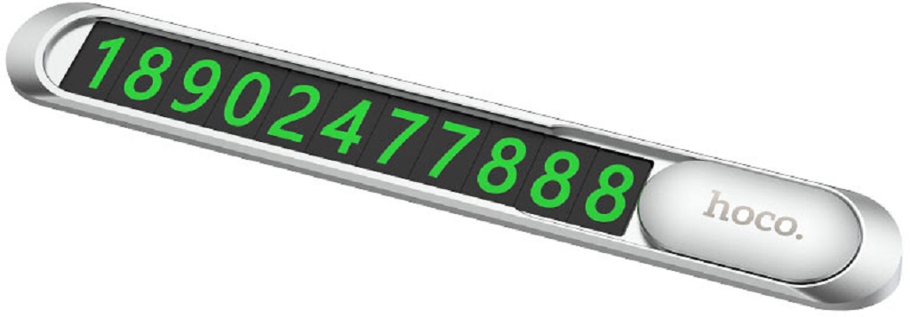 Парковочная автовизитка Hoco PH41 Promise, серебристый Фото 2
