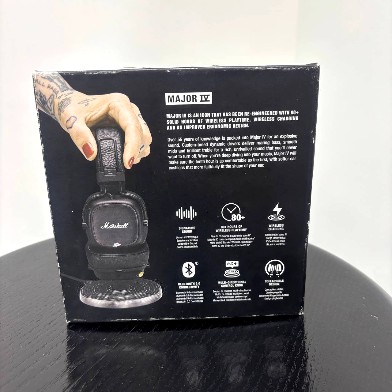 Беспроводные наушники Marshall Major 4, черный Фото 4