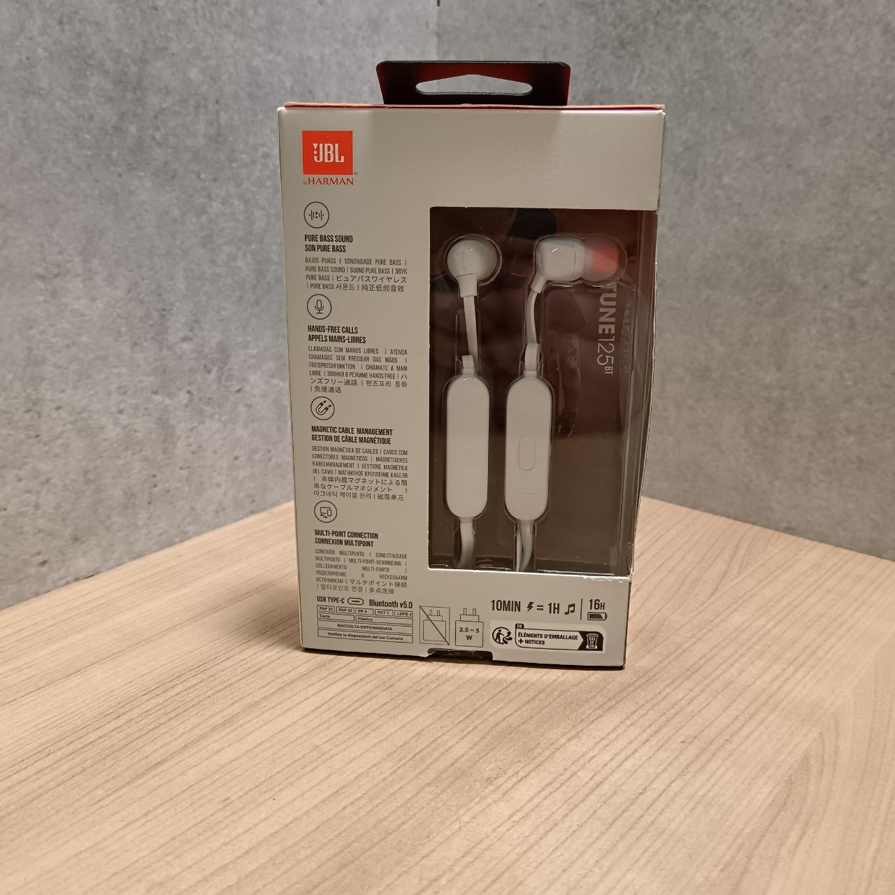 Наушники JBL TUNE 125BT, белый Фото 3