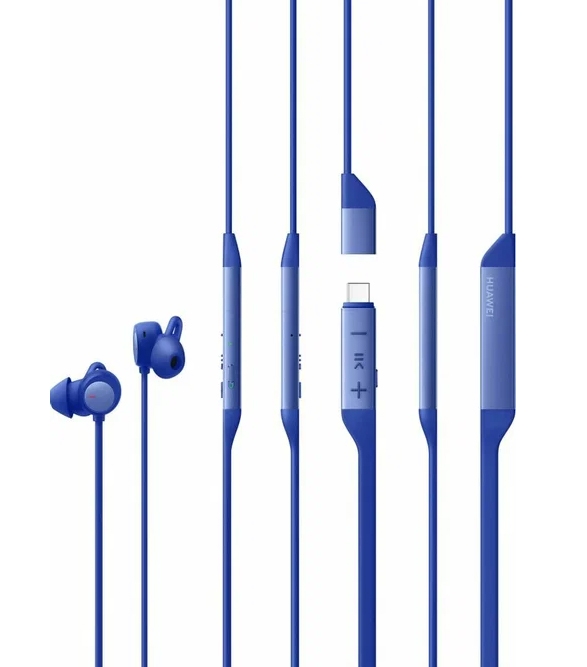 Беспроводные наушники Huawei FreeLace Pro 2, синие Фото 3