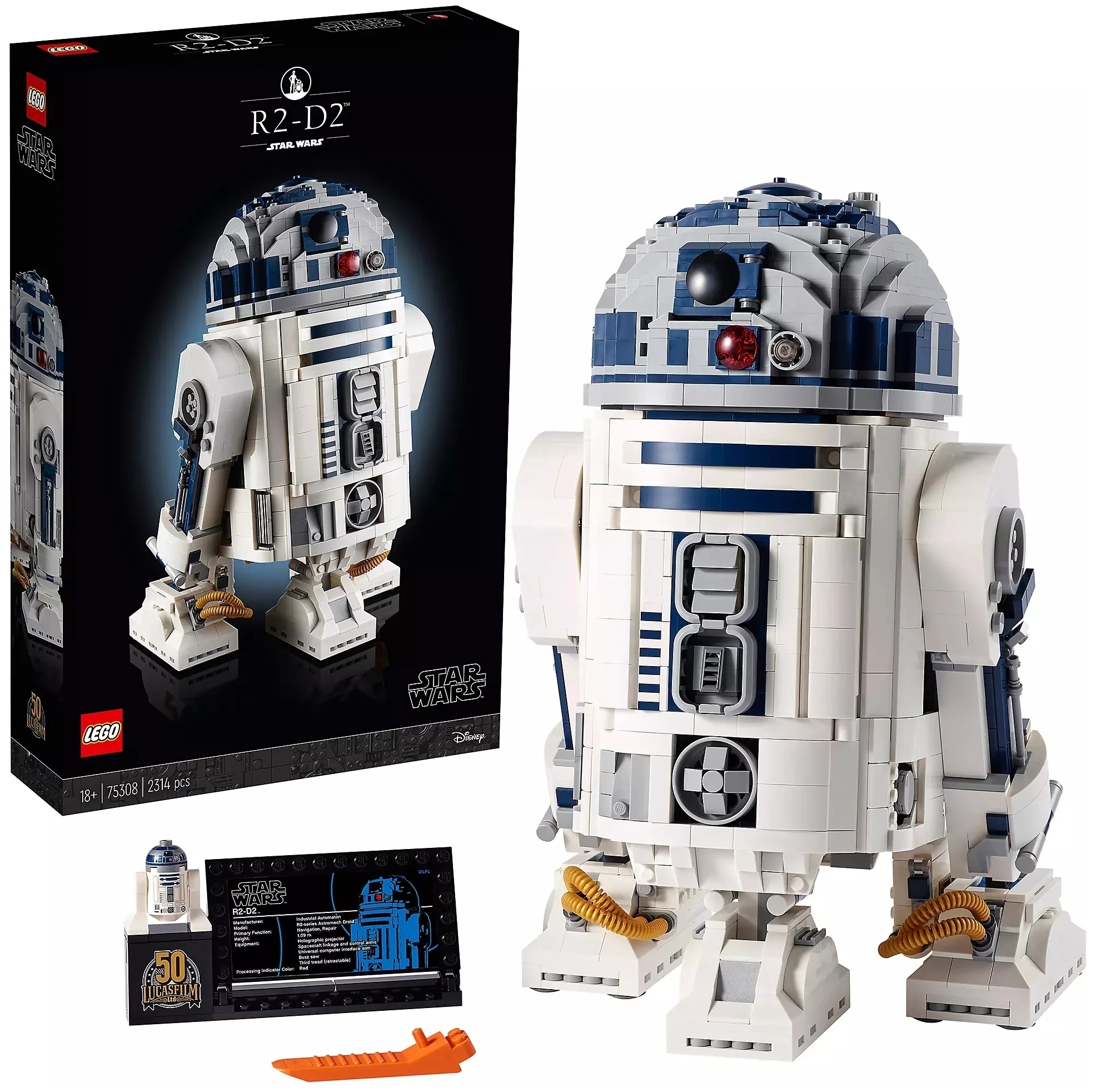 Конструктор LEGO Star Wars 75308 R2-D2, 2314 дет. Фото 2