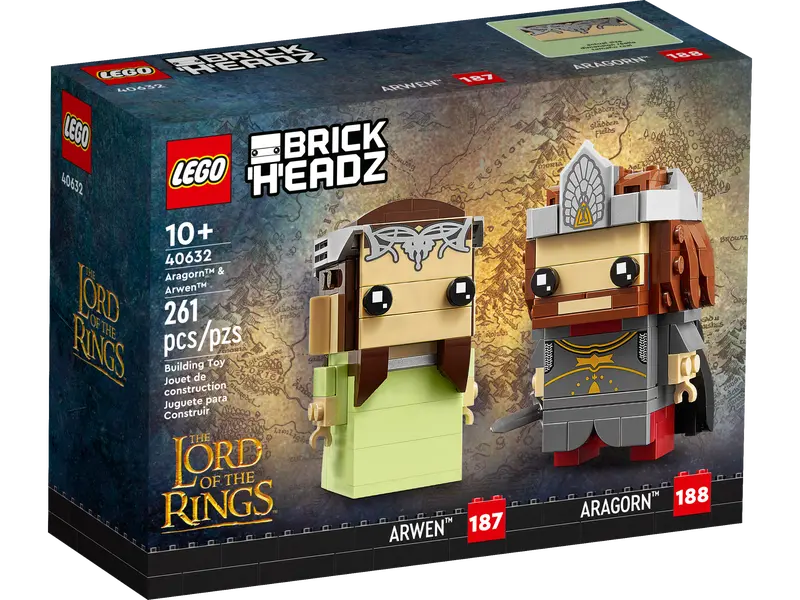 Конструктор LEGO BrickHeadz 40632 Арагорн и Арвен Фото 0