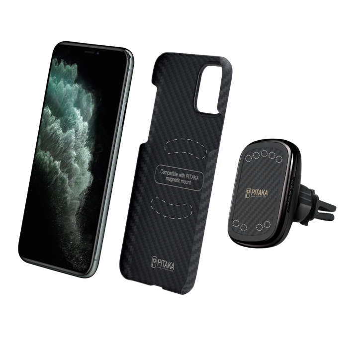 Автодержатель Pitaka MagEZ Mount Qi Vent с беспроводной зарядкой (CM3001Q) Фото 5