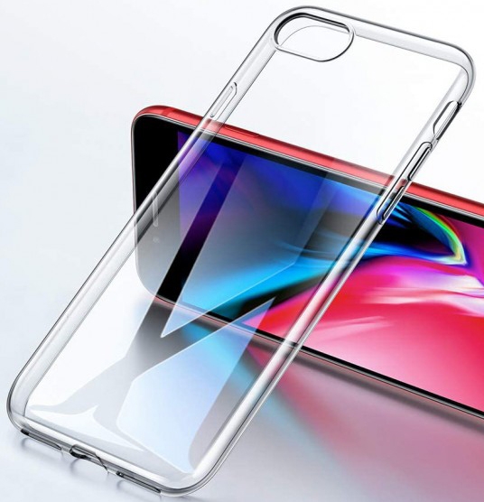 Чехол силиконовый для iPhone SE 2020 (прозрачный) Фото 0
