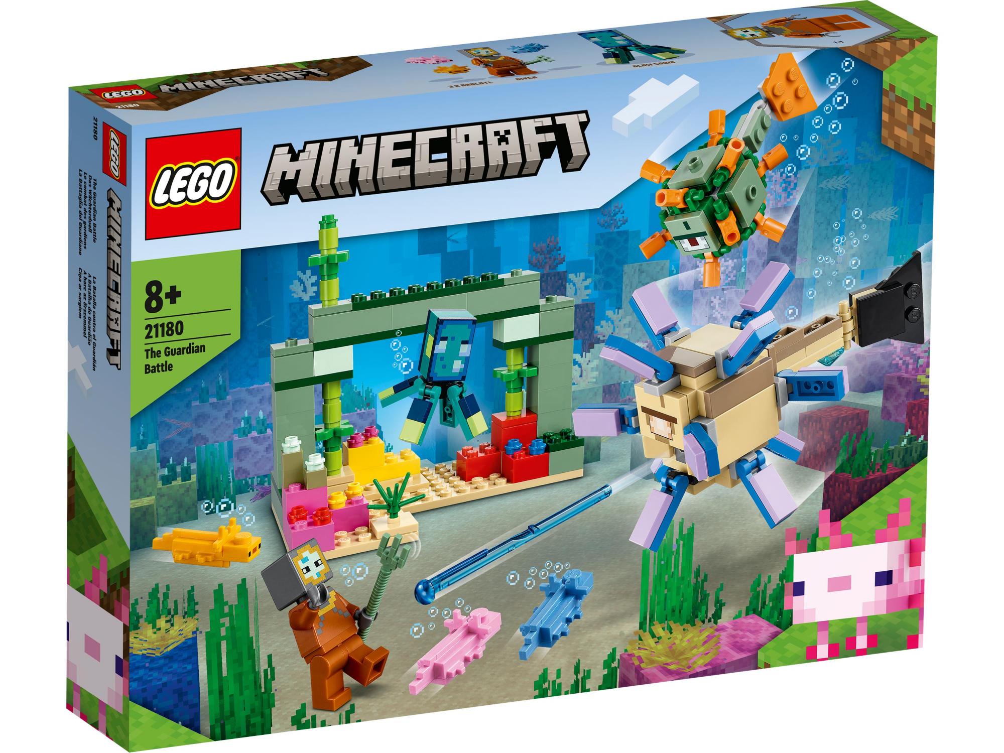 Конструктор LEGO Minecraft 21180 Битва со стражем Фото 0