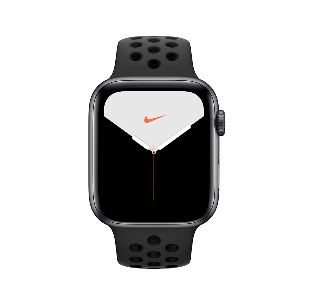 Умные часы Apple Watch Nike Series 5, 44 мм, алюминий цвета «серый космос», ремешок Nike «антрацитовый/черный» Фото 2