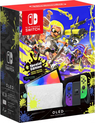 Игровая приставка Nintendo Switch (OLED model), Splatoon 3 Edition Фото 3