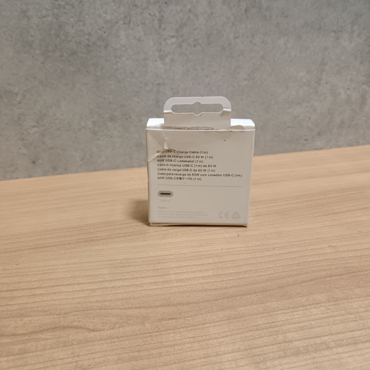 Apple USB-C для зарядки (1 м) в оплетке, белый Фото 2
