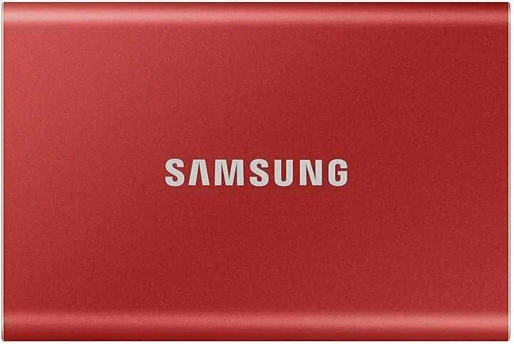 Внешний SSD диск Samsung T7 1ТБ, красный (MU-PC1T0R) Фото 0