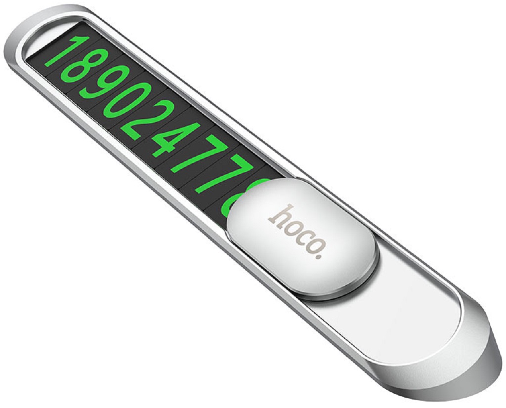 Парковочная автовизитка Hoco PH41 Promise, серебристый Фото 1