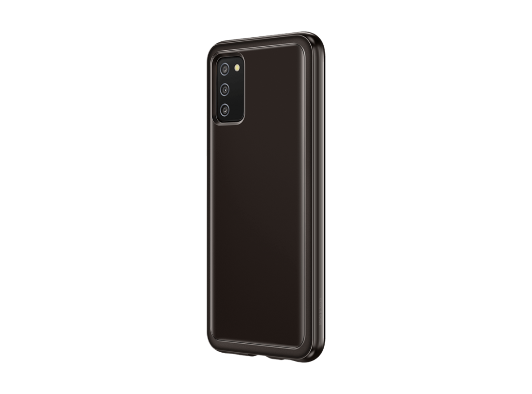 Чехол Samsung Soft Clear Cover Galaxy A03s, черный Фото 2