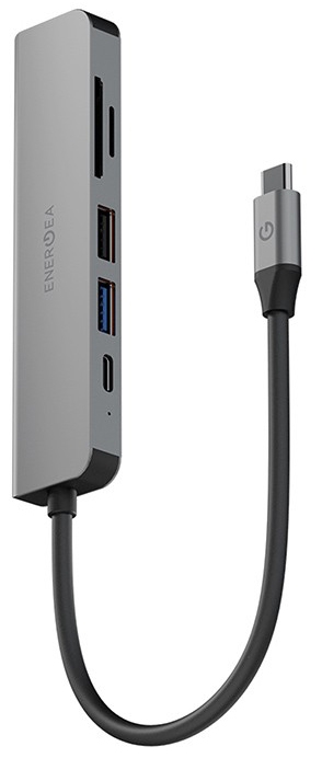 Адаптер EnergEA AluHUB HD3 6-in-1 USB-C 60W, серый Фото 0