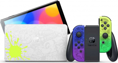 Игровая приставка Nintendo Switch (OLED model), Splatoon 3 Edition Фото 2