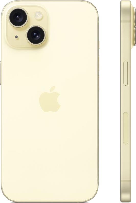 Смартфон Apple iPhone 15 128Гб, (Желтый) Yellow Фото 1