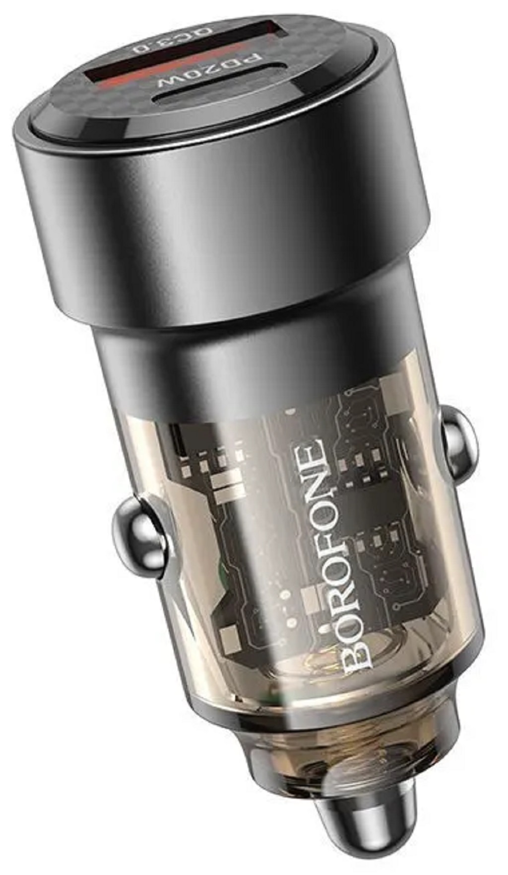 Автомобильное зарядное устройство BOROFONE BZ20 38W USB-C, черный Фото 1
