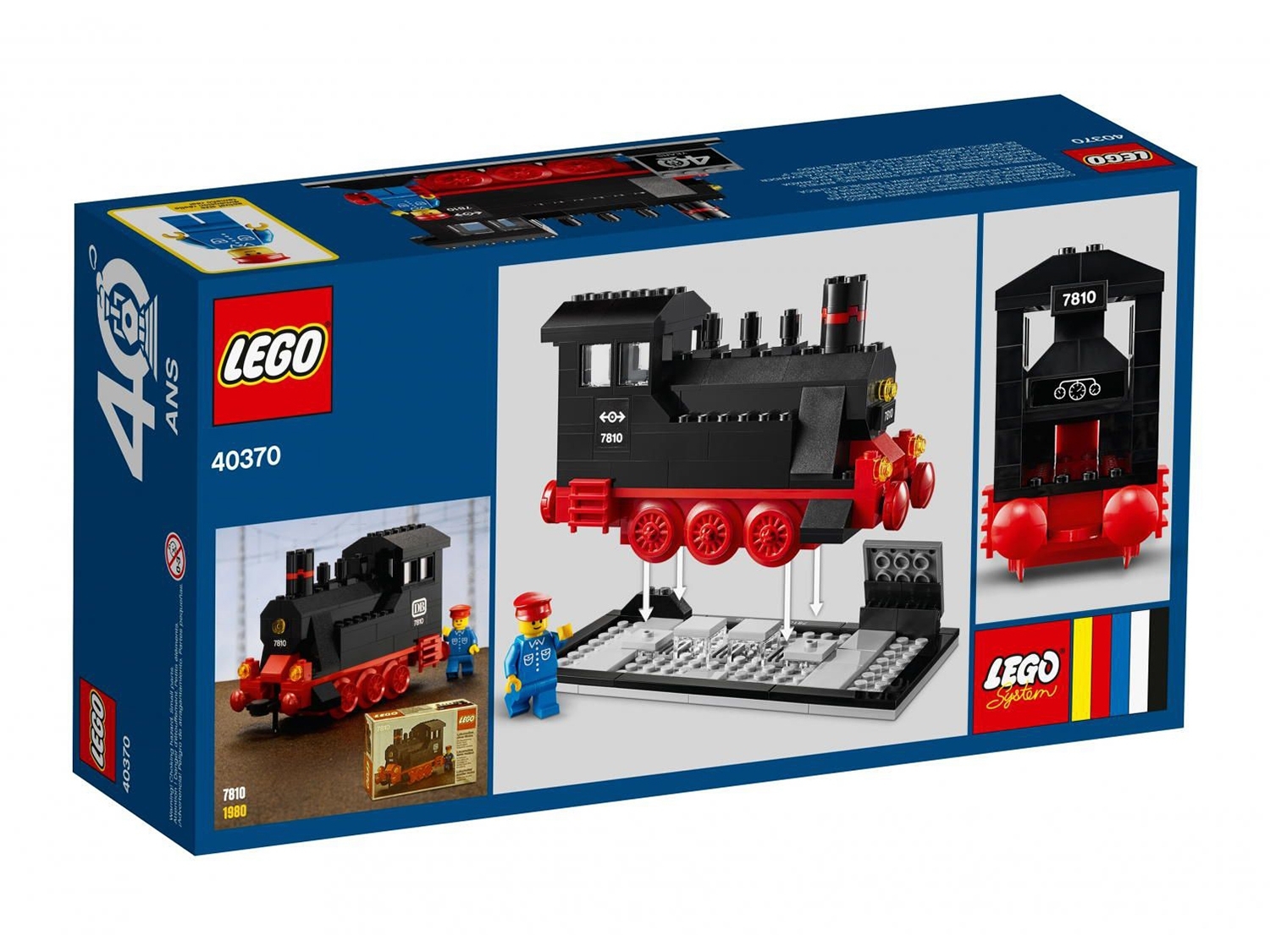 Конструктор LEGO 40370 Железная дорога LEGO: 40-летний юбилей Фото 2
