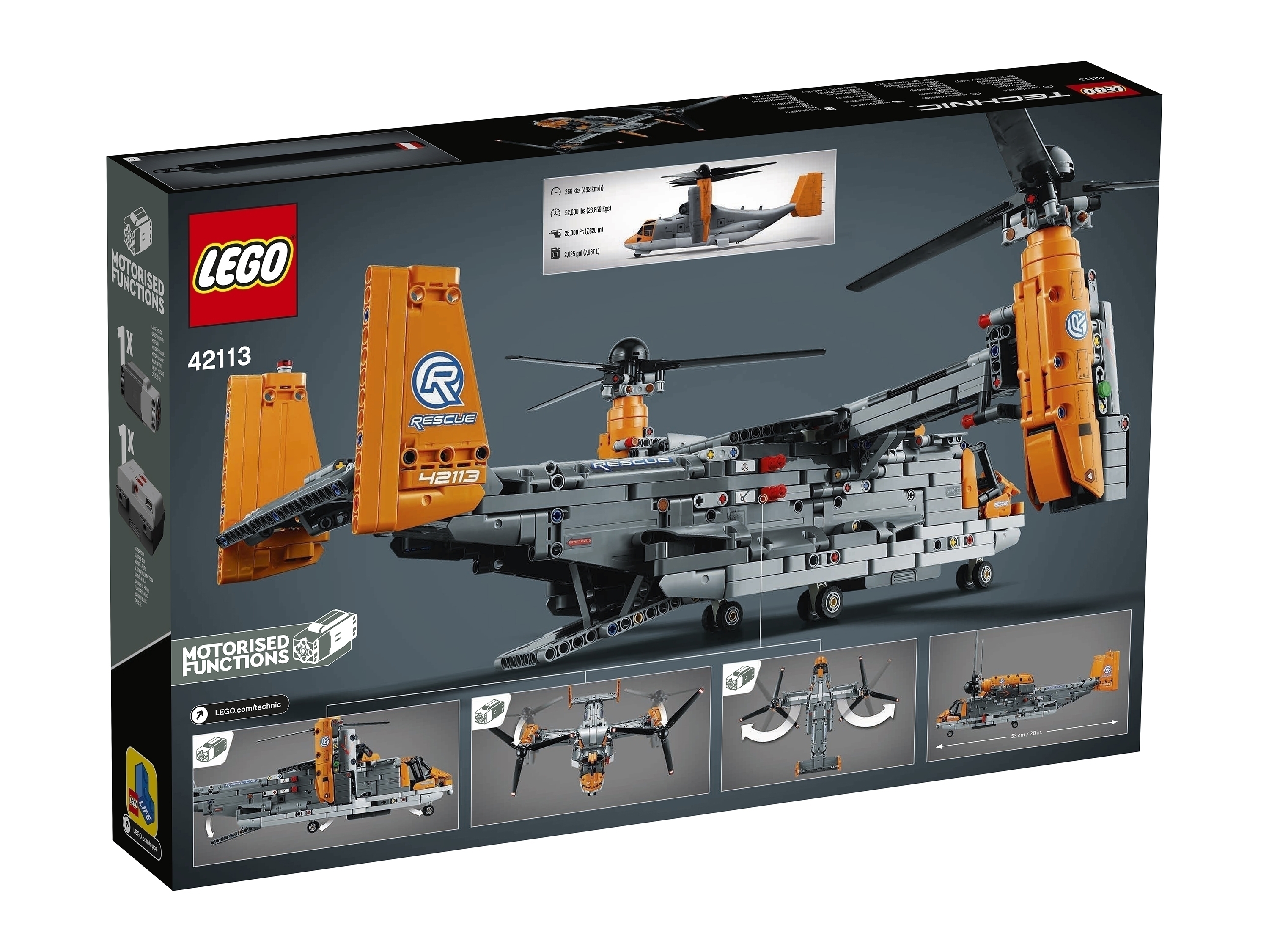 Конструктор LEGO Technic 42113 Bell Boeing V-22 Osprey Фото 11